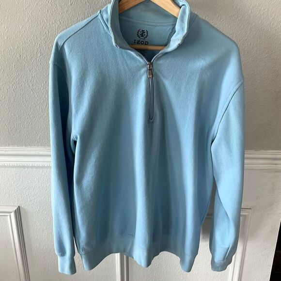 Izod 3/4 zip up long sleeve men’s shirt - Picture 1 of 10